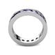 5 - Celina 3.40 mm Round Iolite Eternity Band 