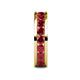 6 - Celina 3.40 mm Round Ruby Eternity Band 