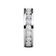 6 - Celina 3.40 mm Round White Sapphire Eternity Band 