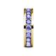 6 - Celina 3.40 mm Round Tanzanite Eternity Band 