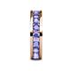 6 - Celina 3.40 mm Round Tanzanite Eternity Band 