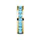 6 - Celina 3.40 mm Round Blue Topaz Eternity Band 