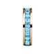 6 - Celina 3.40 mm Round Blue Topaz Eternity Band 