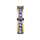 6 - Celina 3.40 mm Round Iolite Eternity Band 