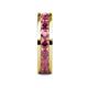 6 - Celina 3.40 mm Round Rhodolite Garnet Eternity Band 