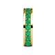 6 - Celina 3.40 mm Round Emerald Eternity Band 