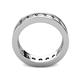 5 - Celina 3.40 mm Round White Sapphire Eternity Band 