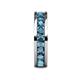 6 - Celina 3.40 mm Round London Blue Topaz Eternity Band 