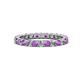 1 - Joyce 2.70 mm Amethyst and Diamond Eternity Band 
