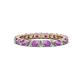 1 - Joyce 2.70 mm Amethyst and Diamond Eternity Band 