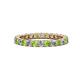1 - Joyce 2.70 mm Peridot and Diamond Eternity Band 