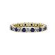 1 - Joyce 2.70 mm Blue Sapphire and Diamond Eternity Band 