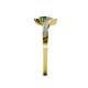 6 - Eleni Emerald and Diamond with Side Diamonds Bypass Ring 