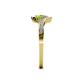 6 - Eleni Peridot and Diamond with Side Diamonds Bypass Ring 