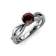 4 - Senara Desire Red Garnet Engagement Ring 