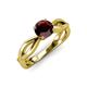4 - Senara Desire Red Garnet Engagement Ring 