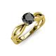 4 - Senara Desire Black Diamond Engagement Ring 