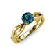 4 - Senara Desire Blue Diamond Engagement Ring 