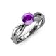 4 - Senara Desire Amethyst Engagement Ring 
