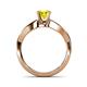 5 - Senara Desire Yellow Diamond Engagement Ring 