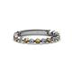 1 - Ashlyn 1.80 mm Citrine and Diamond 3/4 Eternity Band 