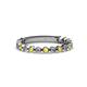 1 - Ashlyn 1.80 mm Yellow Sapphire and Diamond 3/4 Eternity Band 