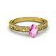 2 - Florian Classic 7x5 mm Oval Cut Pink Sapphire Solitaire Engagement Ring 
