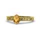 1 - Florian Classic 7x5 mm Oval Cut Citrine Solitaire Engagement Ring 