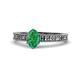 1 - Florian Classic 7x5 mm Oval Cut Emerald Solitaire Engagement Ring 