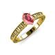 3 - Florian Classic 7x5 mm Oval Cut Pink Tourmaline Solitaire Engagement Ring 