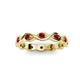 3 - Breanna 1.70 mm Ruby Eternity Band 