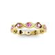 3 - Breanna 1.70 mm Pink Sapphire Eternity Band 