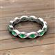 3 - Breanna 1.70 mm Emerald Eternity Band 