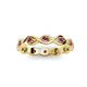 3 - Breanna 1.70 mm Rhodolite Garnet Eternity Band 
