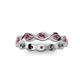 3 - Breanna 1.70 mm Rhodolite Garnet Eternity Band 