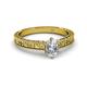 2 - Florian Classic 7x5 mm Oval Cut Diamond Solitaire Engagement Ring 