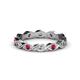 1 - Breanna 1.70 mm Ruby and Diamond Eternity Band 