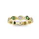 3 - Breanna 1.70 mm Emerald and Diamond Eternity Band 