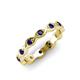 4 - Breanna 1.70 mm Blue Sapphire Eternity Band 