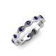 4 - Breanna 1.70 mm Blue Sapphire Eternity Band 