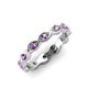 4 - Breanna 1.70 mm Amethyst Eternity Band 
