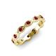 4 - Breanna 1.70 mm Ruby Eternity Band 