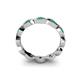 5 - Breanna 1.70 mm Emerald Eternity Band 