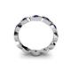 5 - Breanna 1.70 mm Blue Sapphire Eternity Band 
