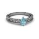 2 - Florian Classic 7x5 mm Pear Cut Aquamarine Solitaire Engagement Ring 