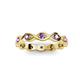 3 - Breanna 2.20 mm Amethyst Eternity Band 