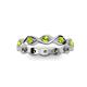 3 - Breanna 2.20 mm Peridot Eternity Band 