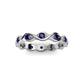 3 - Breanna 2.20 mm Blue Sapphire Eternity Band 