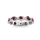 3 - Breanna 2.20 mm Ruby Eternity Band 