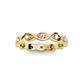3 - Breanna 2.20 mm Pink Tourmaline Eternity Band 